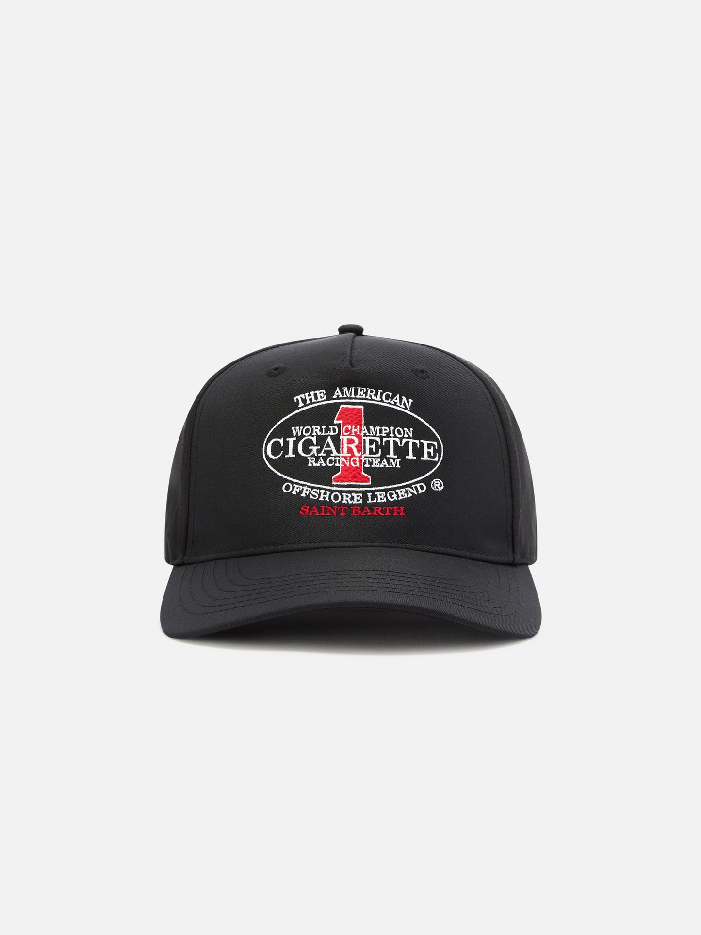 Baseball cap with visor in black with Cigarette embroidery | CIGARETTE SPECIAL EDITION