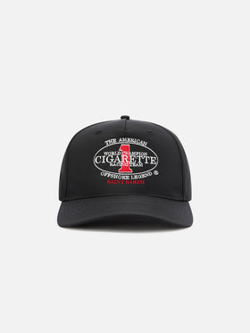 Baseball cap with visor in black with Cigarette embroidery | CIGARETTE SPECIAL EDITION