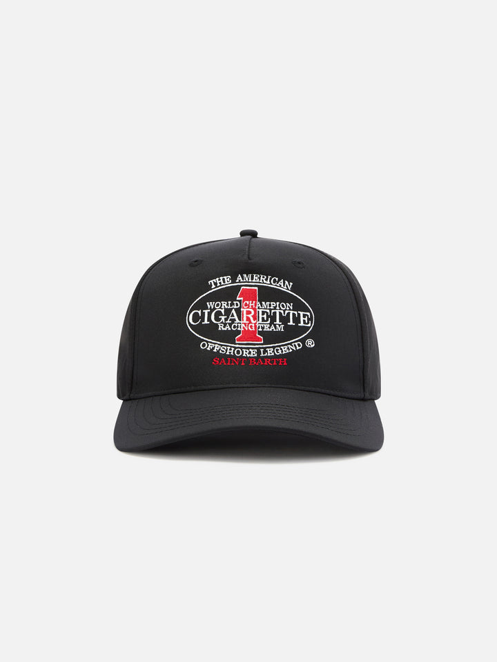 Casquette de baseball à visière noire avec broderie Cigarette | CIGARETTE SPECIAL EDITION 
