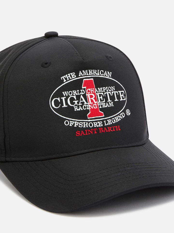 Casquette de baseball à visière noire avec broderie Cigarette | CIGARETTE SPECIAL EDITION 