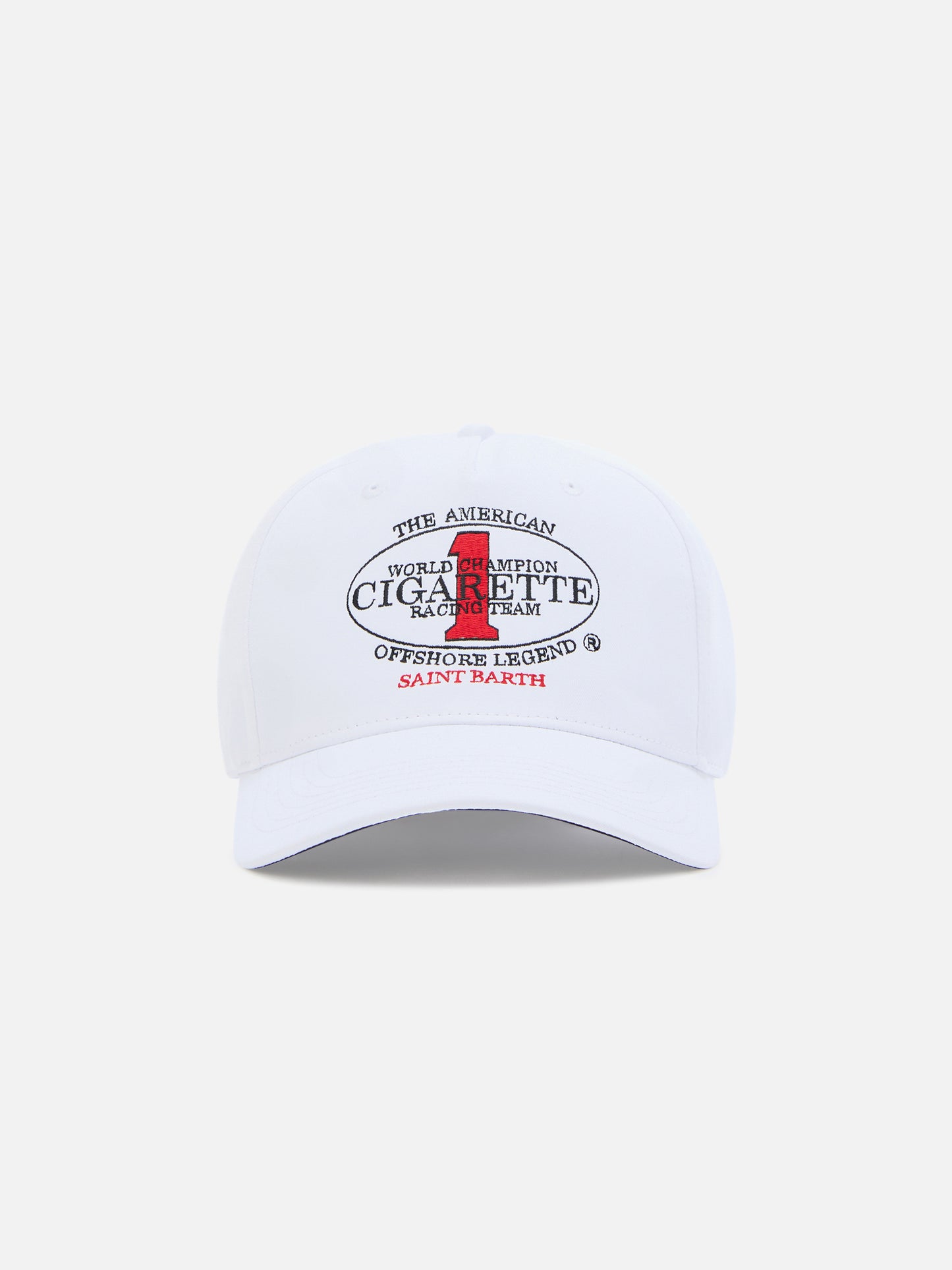Baseball cap with visor in white with Cigarette embroidery | CIGARETTE SPECIAL EDITION