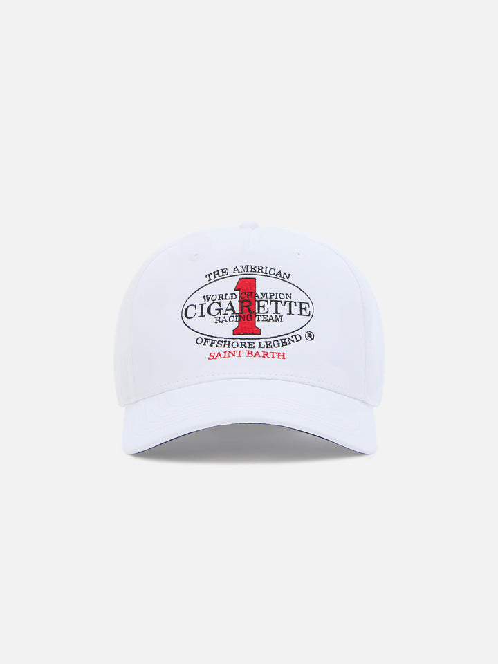 Casquette de baseball à visière blanche avec broderie Cigarette | CIGARETTE SPECIAL EDITION 