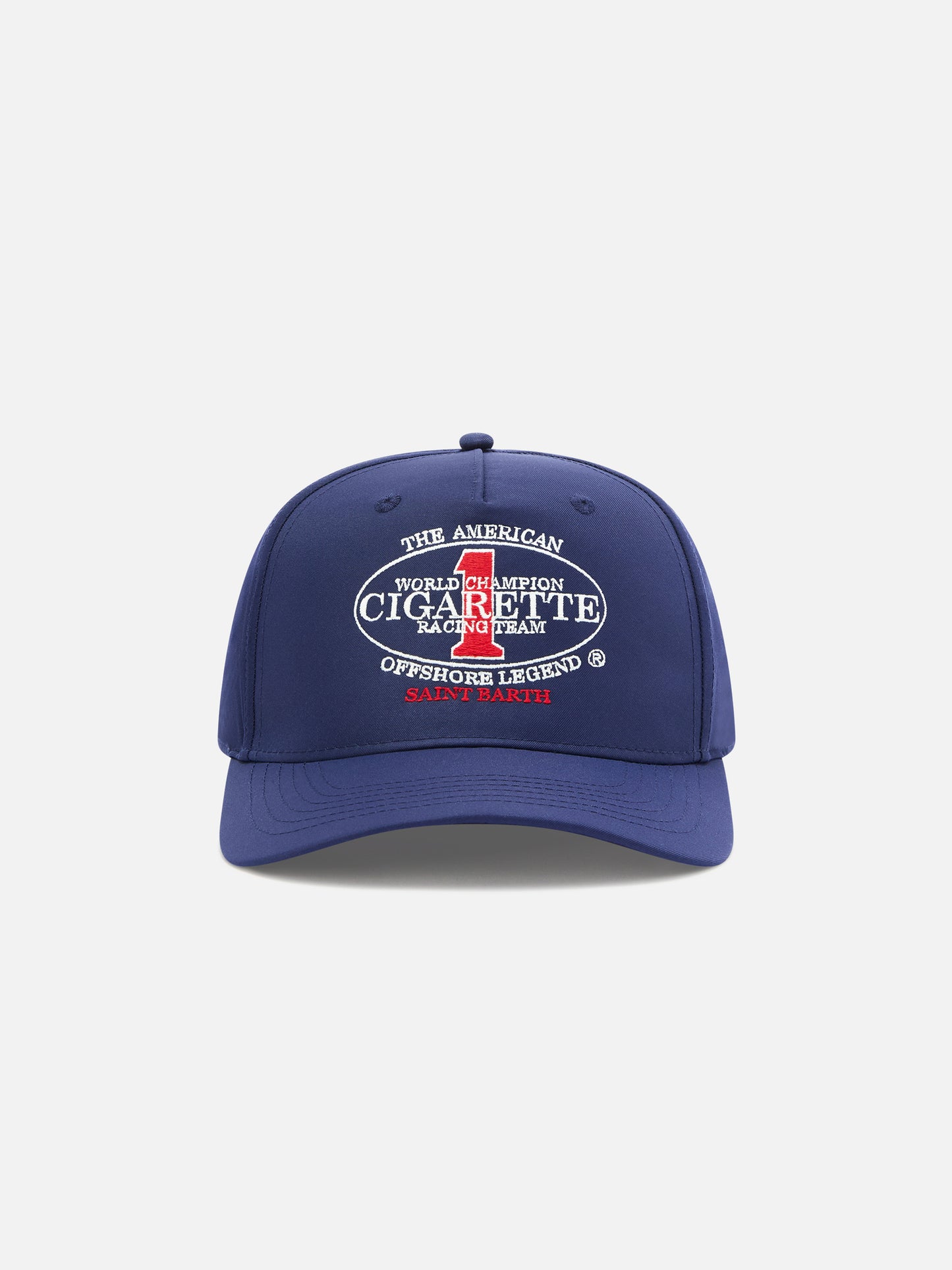 Baseball cap with visor in navy blue with Cigarette embroidery | CIGARETTE SPECIAL EDITION