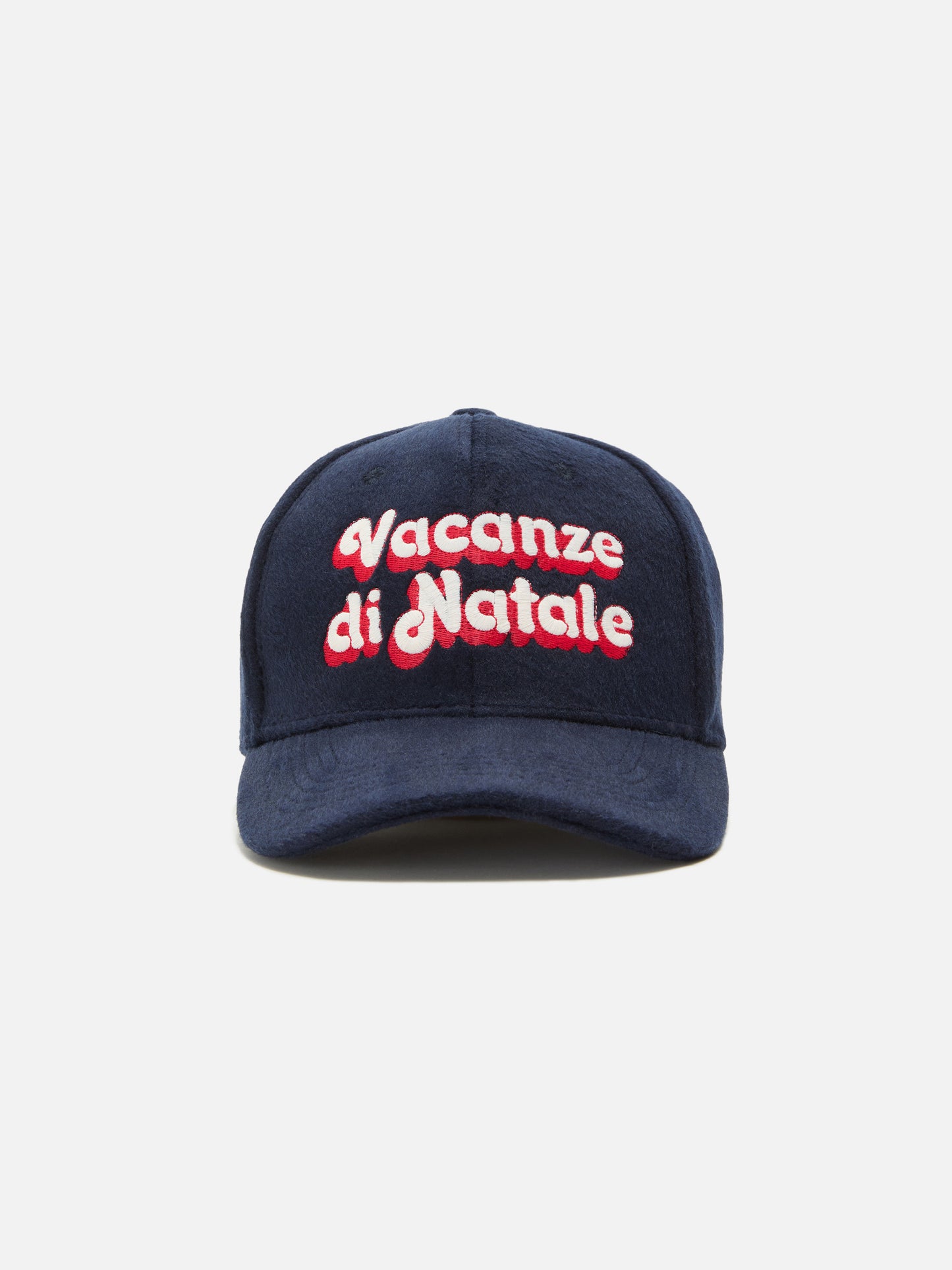 Cappello con visiera Baseball Wool in misto lana con ricamo Vacanze di Natale | VACANZE DI NATALE SPECIAL EDITION