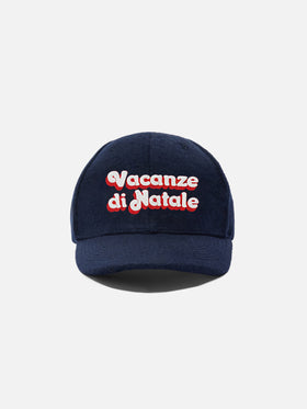 Baseball Cap Wool in wool blend with Christmas Vacation embroidery | VACANZE DI NATALE SPECIAL EDITION
