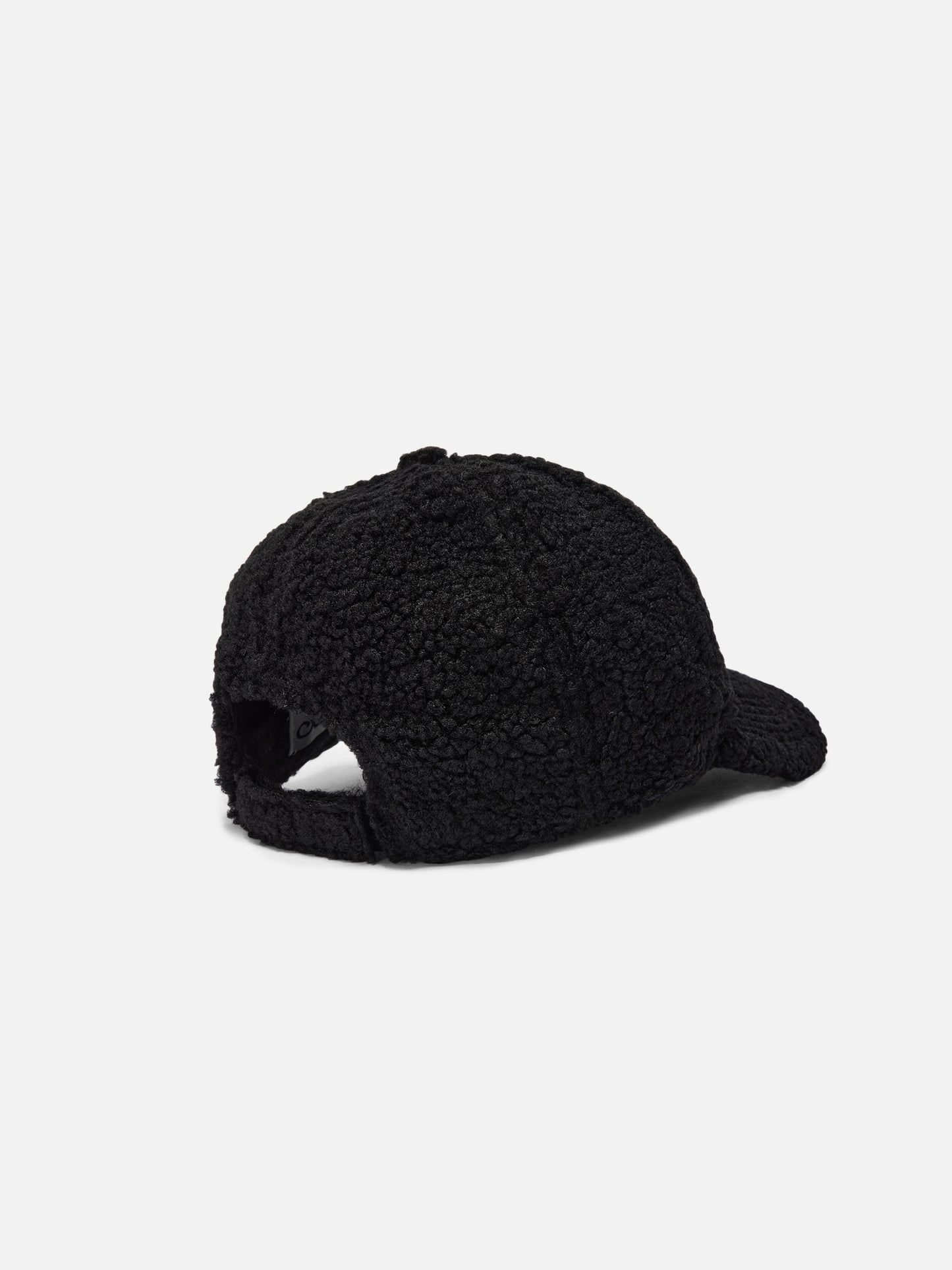 Cappello con visiera Baseball in sherpa nero