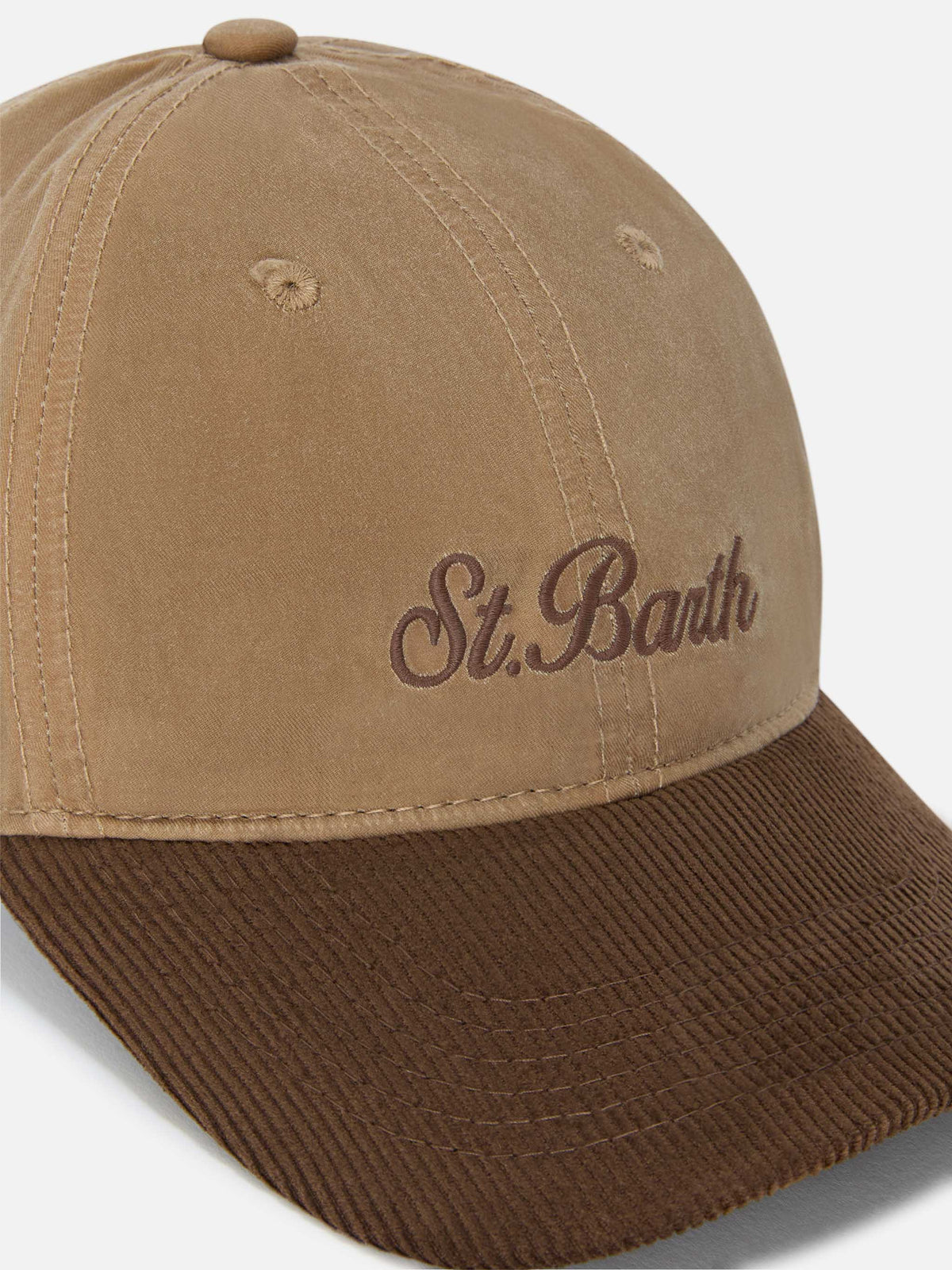 Casquette en velours côtelé ciré Nut Baseball avec broderie logo 