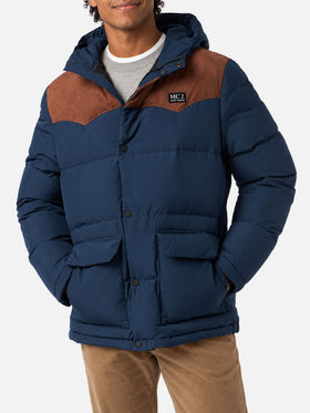 Blue Baxter hooded down jacket