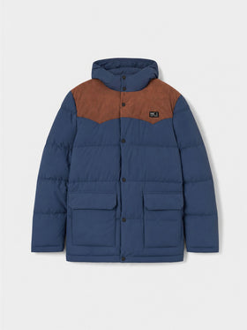 Blue Baxter hooded down jacket