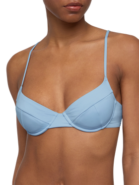 Bea underwired light blue bralette - MC2 Saint Barth