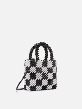 Mehrfarbige kleine Tasche mit Perlen