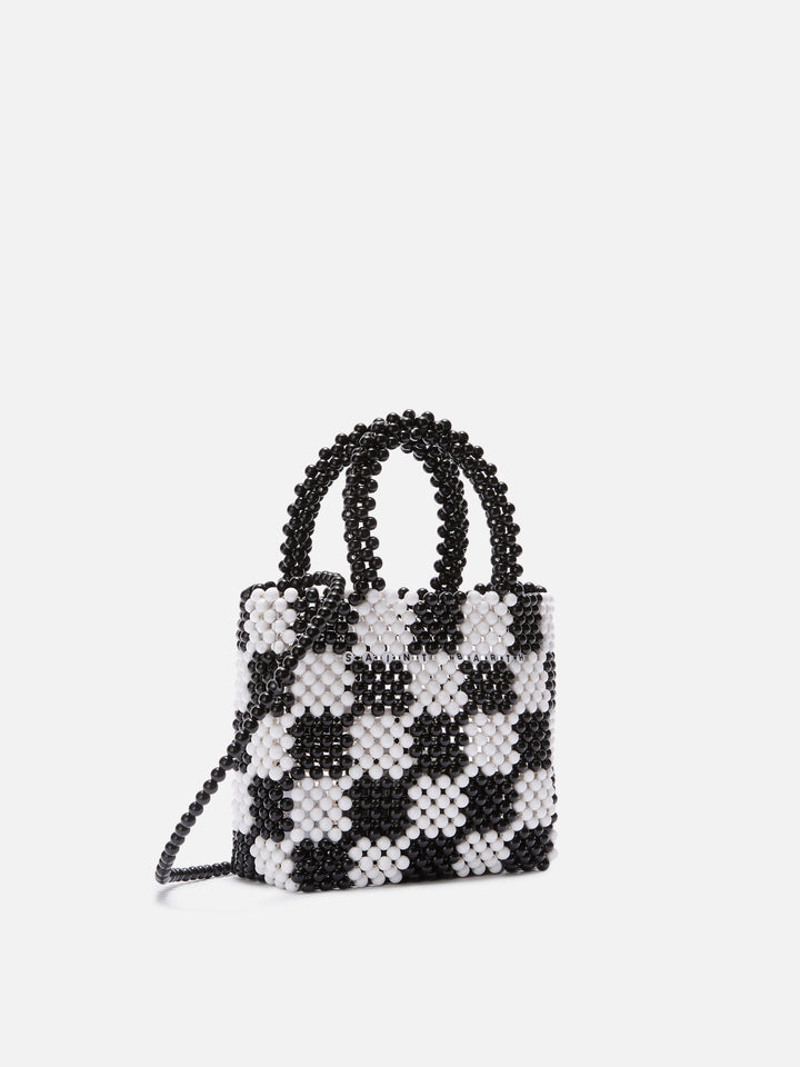 Mehrfarbige kleine Tasche mit Perlen