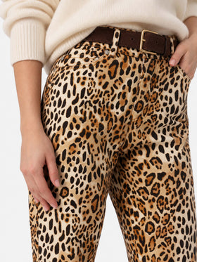 Belleville Denim-Hose mit Animal-Print 