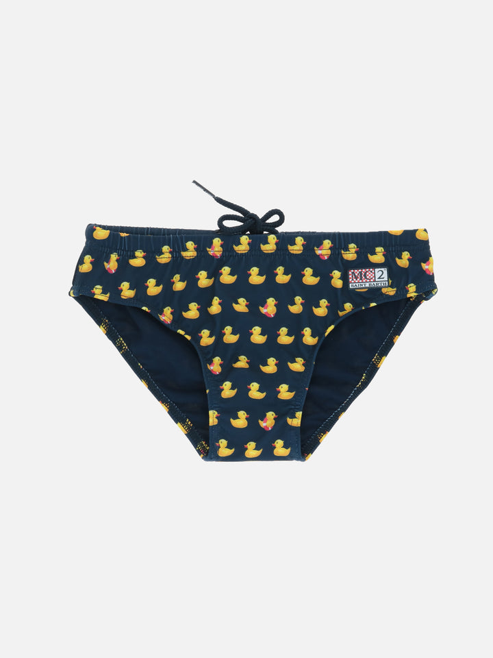 Boy swim briefs Billy with Ducky print - MC2 Saint Barth