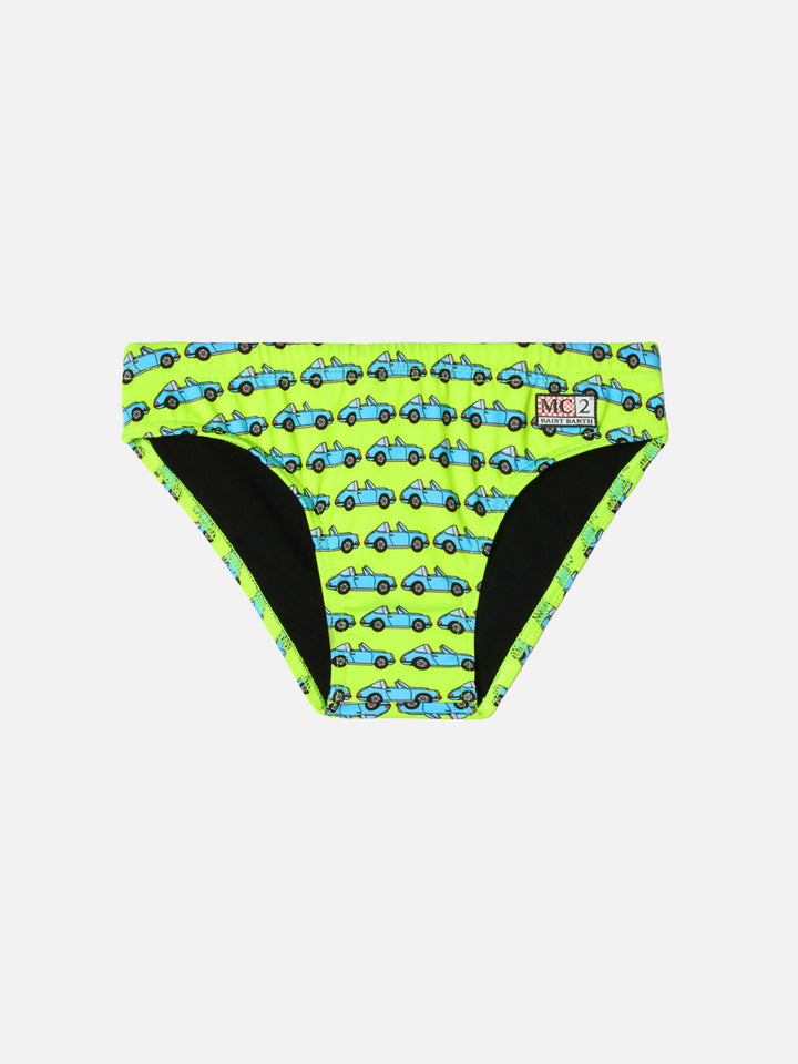 Boy swim briefs Billy with  Porsche car print | PORSCHE SPECIAL EDITION