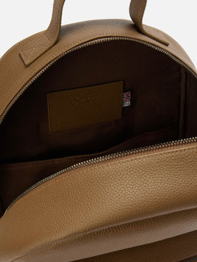 Zaino Backpack in pelle marrone