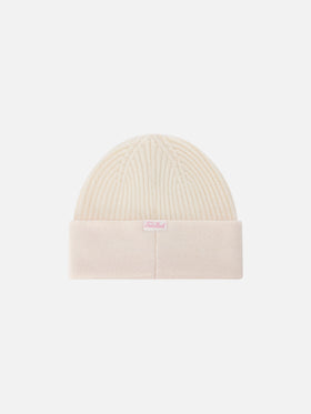 Berretto Benjie off white con lettering Favolosa