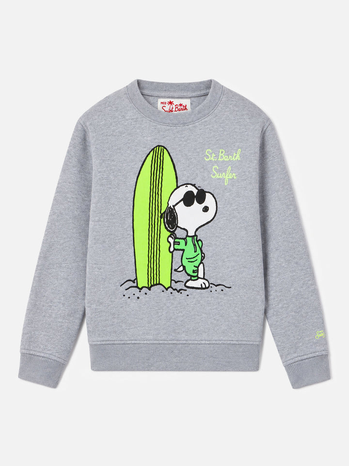Grey melange Bobby sweatshirt with Snoopy print | Special edition