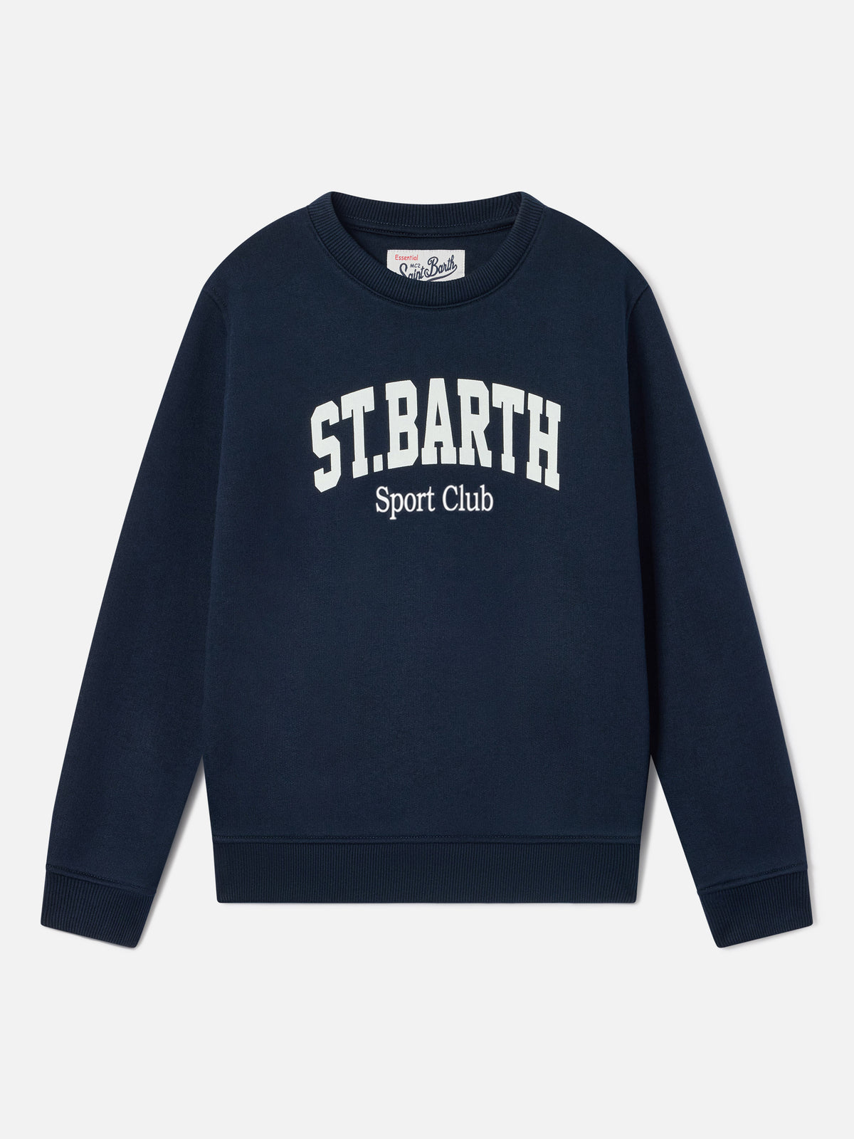 Felpa Bobby blu navy con logo St. Barth Sport Club