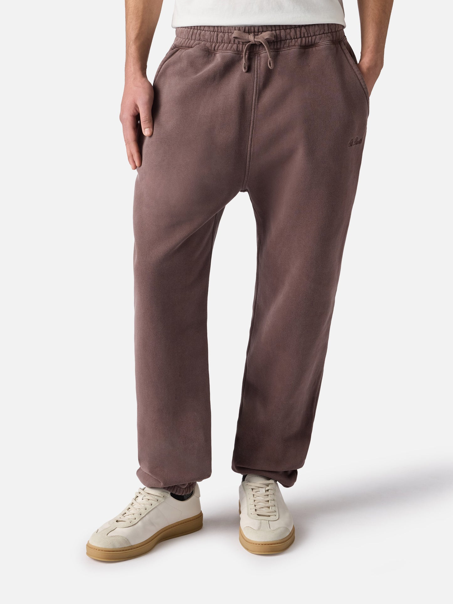 Braune Trainingshose Bolt mit Vintage-Behandlung