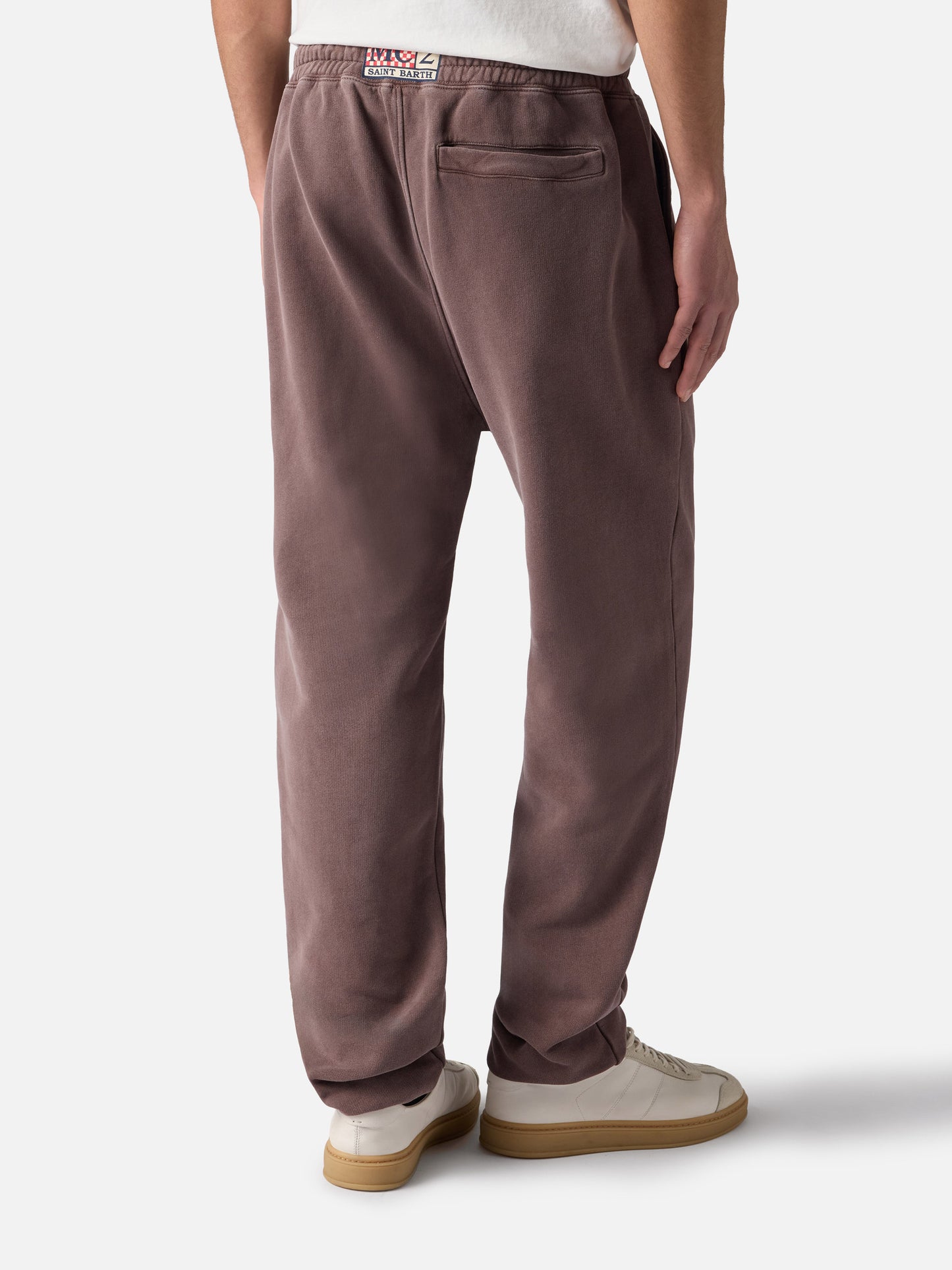 Braune Trainingshose Bolt mit Vintage-Behandlung