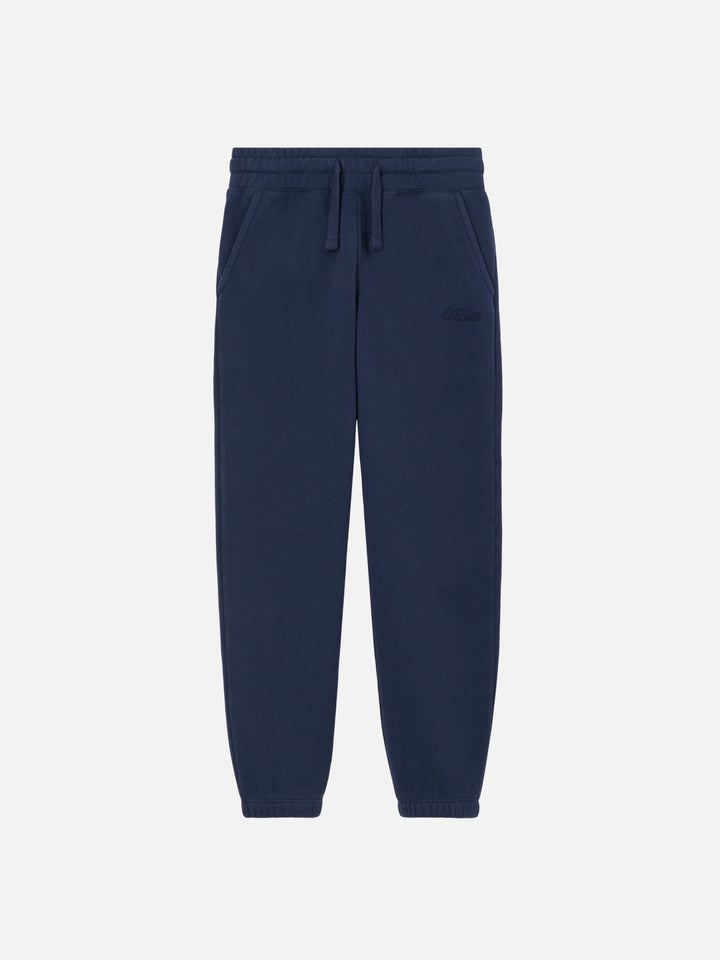 Navy blue cotton track pants Bolt Jr