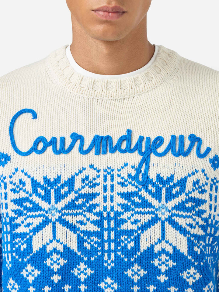 Pull brodé Bombardino Courmayeur 