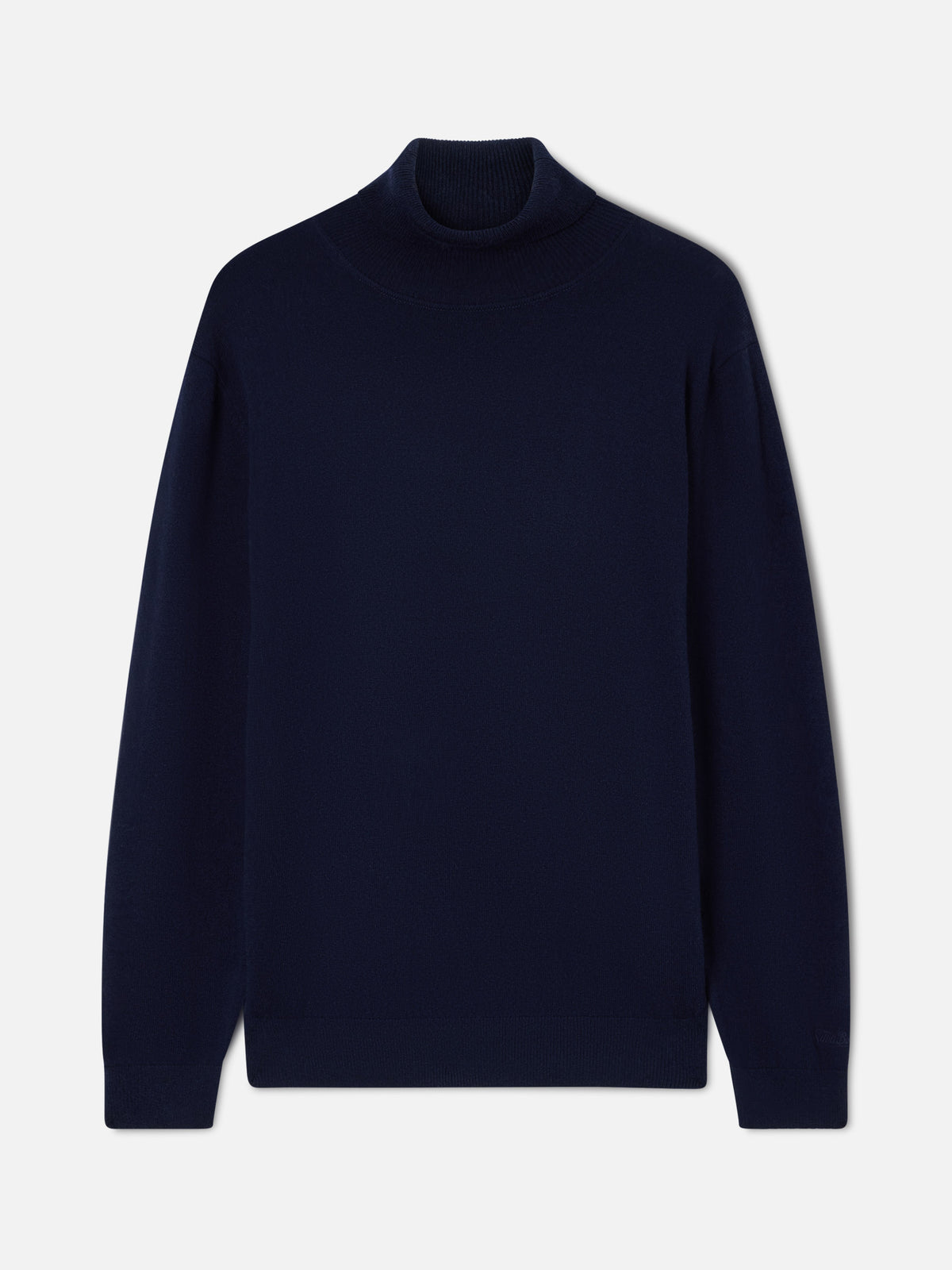 Navy blue Bond merino wool and cashmere blend turtleneck