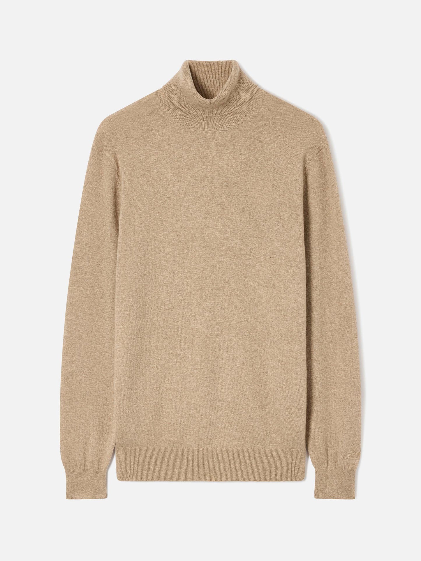 Col montant Bond en cachemire camel 