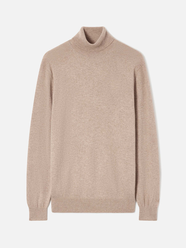 Khaki Bond cashmere turtleneck