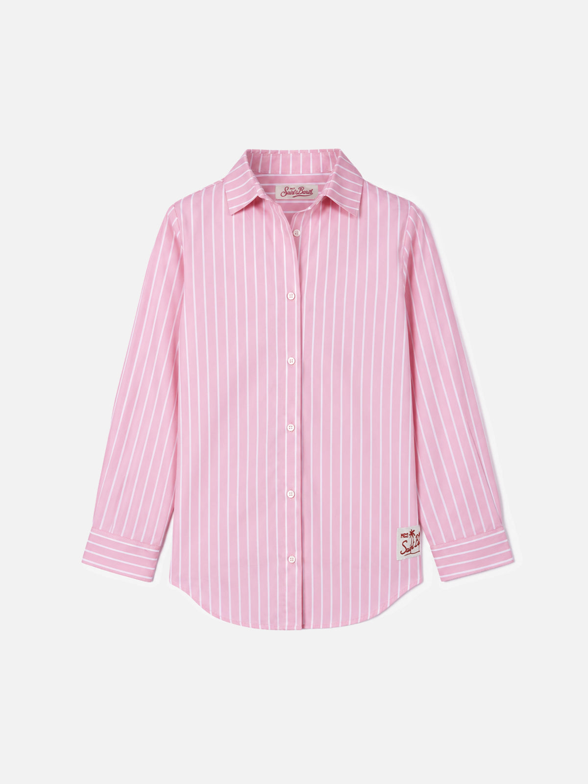 Sobrecamisa de algodón con estampado de rayas para niña Mini Brigitte 