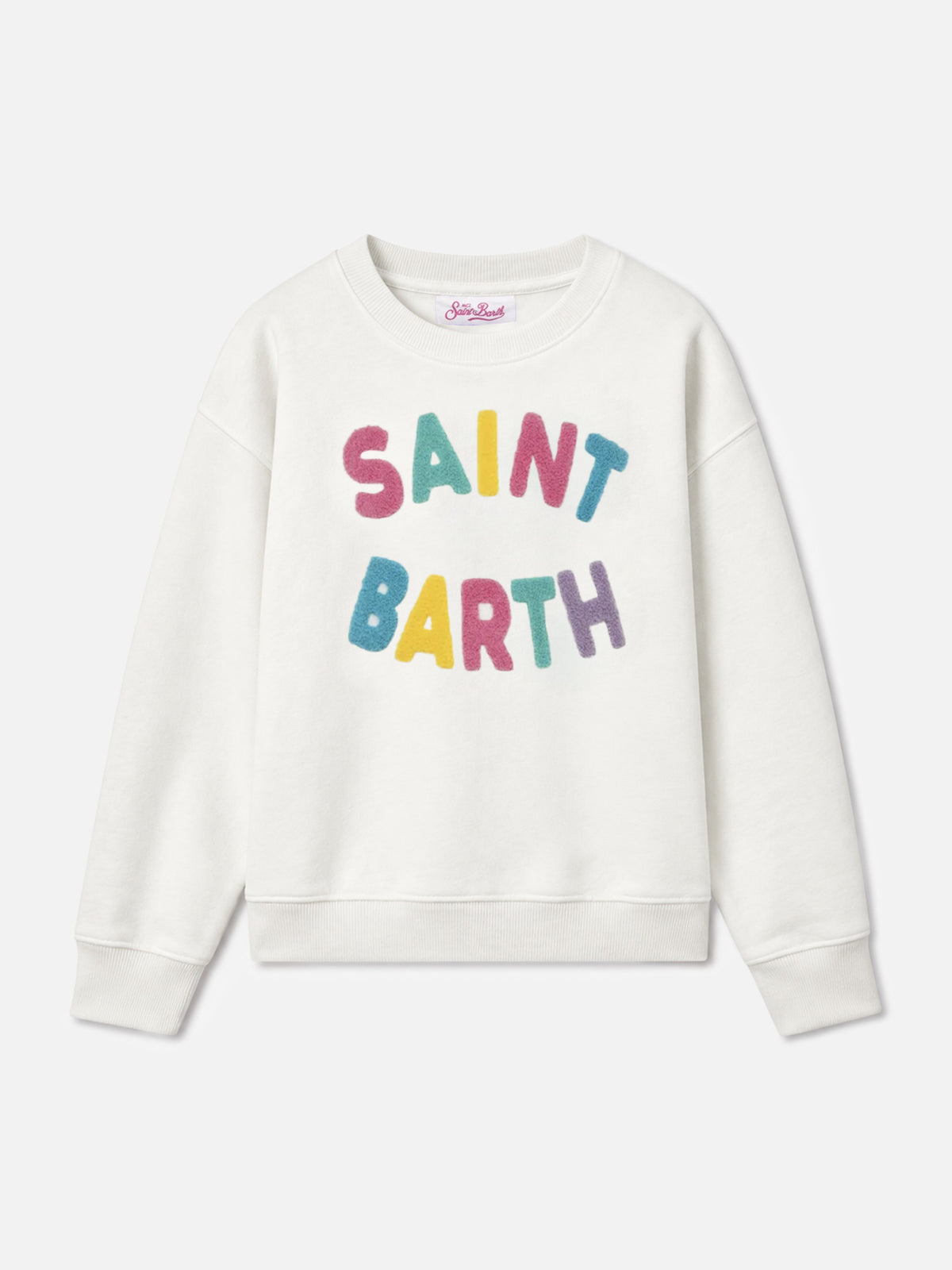 Sudadera para niña Briony con parche de rizo multicolor Saint Barth 
