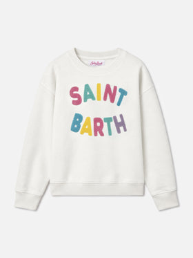 Sudadera para niña Briony con parche de rizo multicolor Saint Barth 