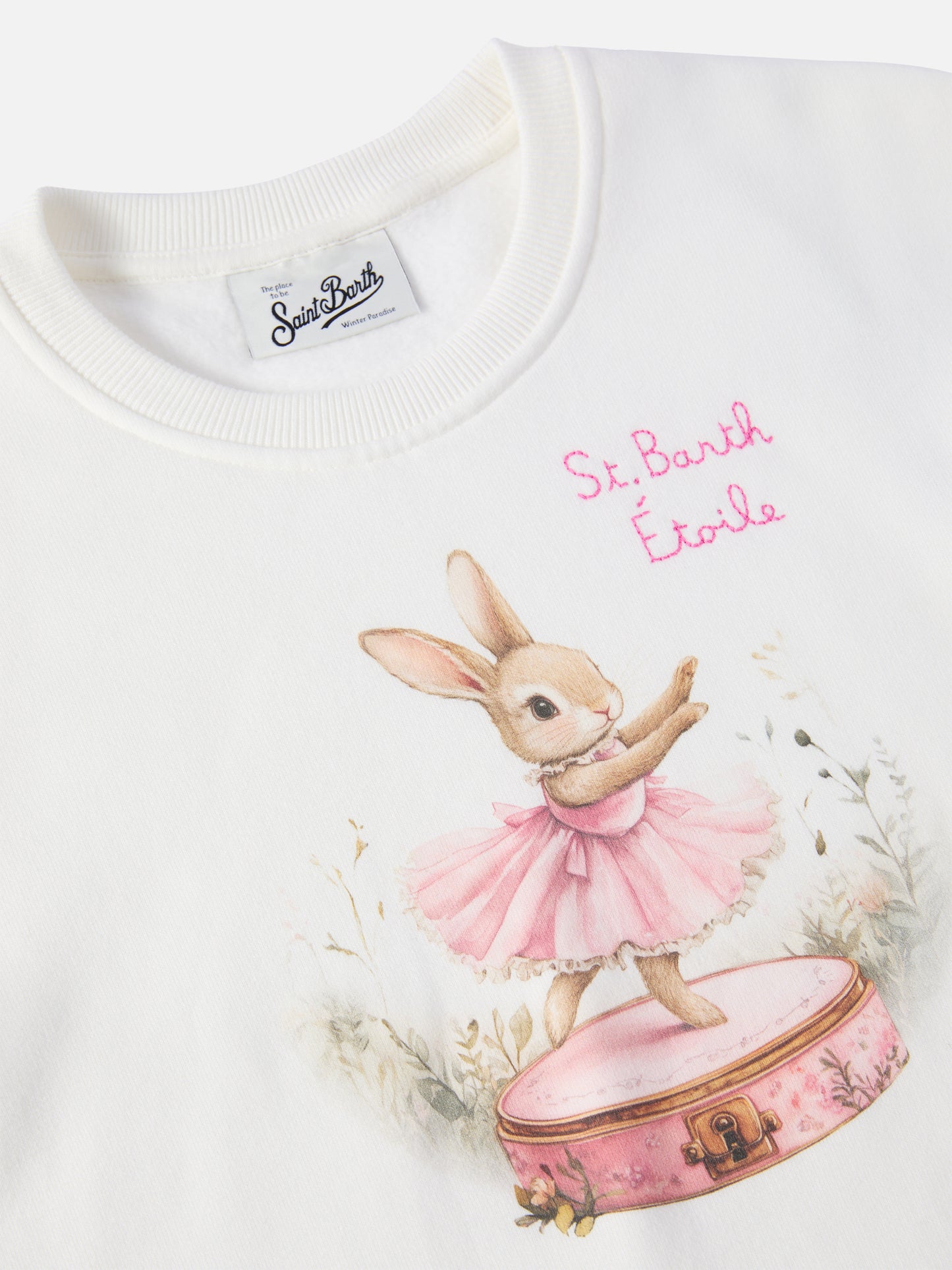 Briony crewneck sweatshirt with bunny print