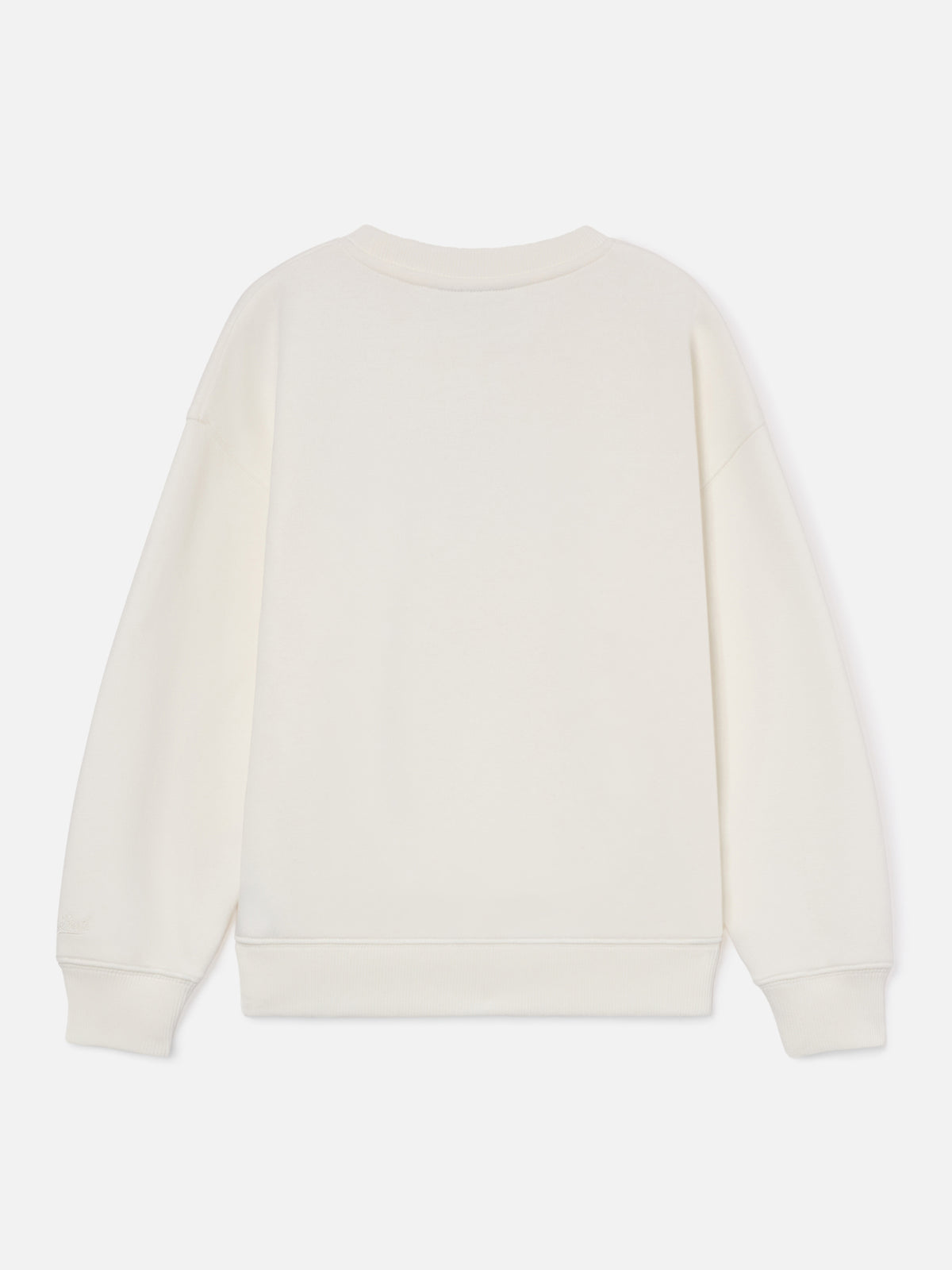 Sweat-shirt blanc en mélange de coton Briony avec imprimé pailleté Simply The Best 