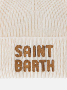 Off-white-Beanie Berry mit Logo-Patch 