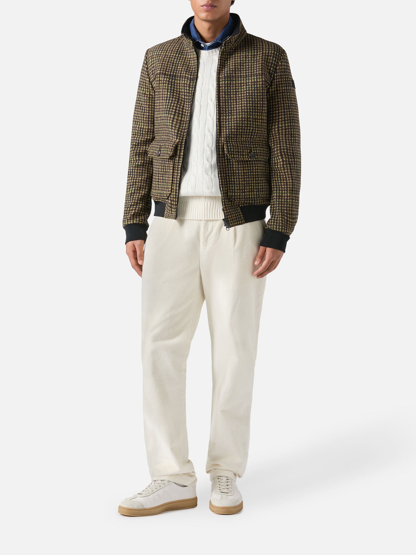 Thermojacke Byron mit Hühnerpiek-Print