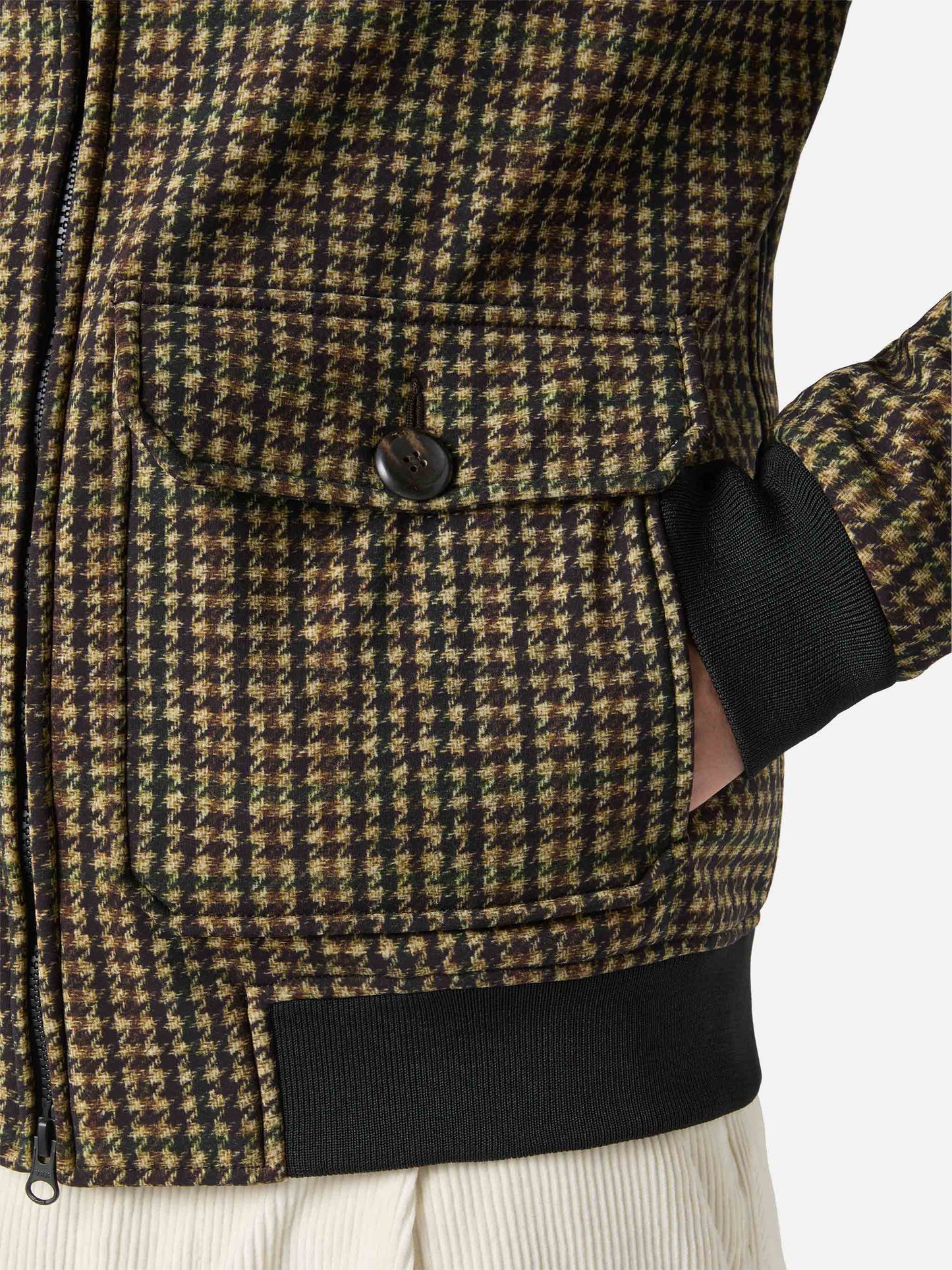 Thermojacke Byron mit Hühnerpiek-Print