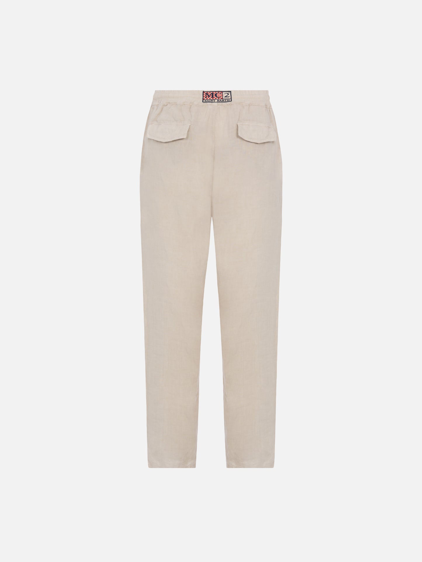 Off-white linen pants Calais with drawstring - MC2 Saint Barth