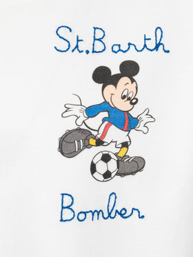 Boy heavy cotton t-shirt Cameron Mickey print and St. Barth Bomber embroidery | DISNEY SPECIAL EDITION - MC2 Saint Barth