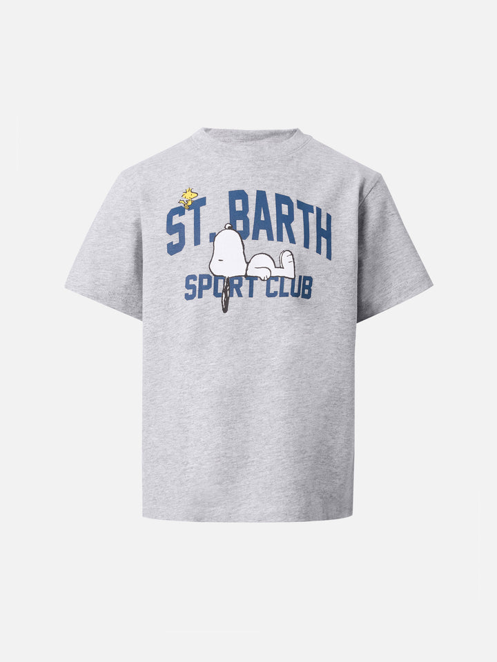 T-shirt Cameron in cotone grigio con stampa Snoopy St. Barth Sport Club | PEANUTS SPECIAL EDITION