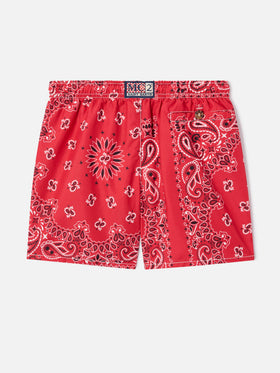 Short de bain garçon à imprimé bandana 