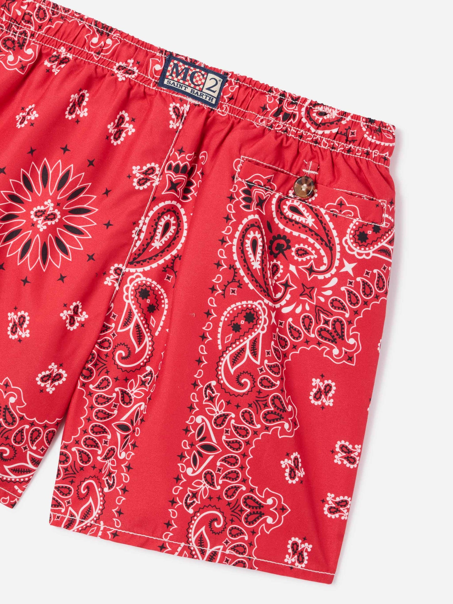 Short de bain garçon à imprimé bandana 