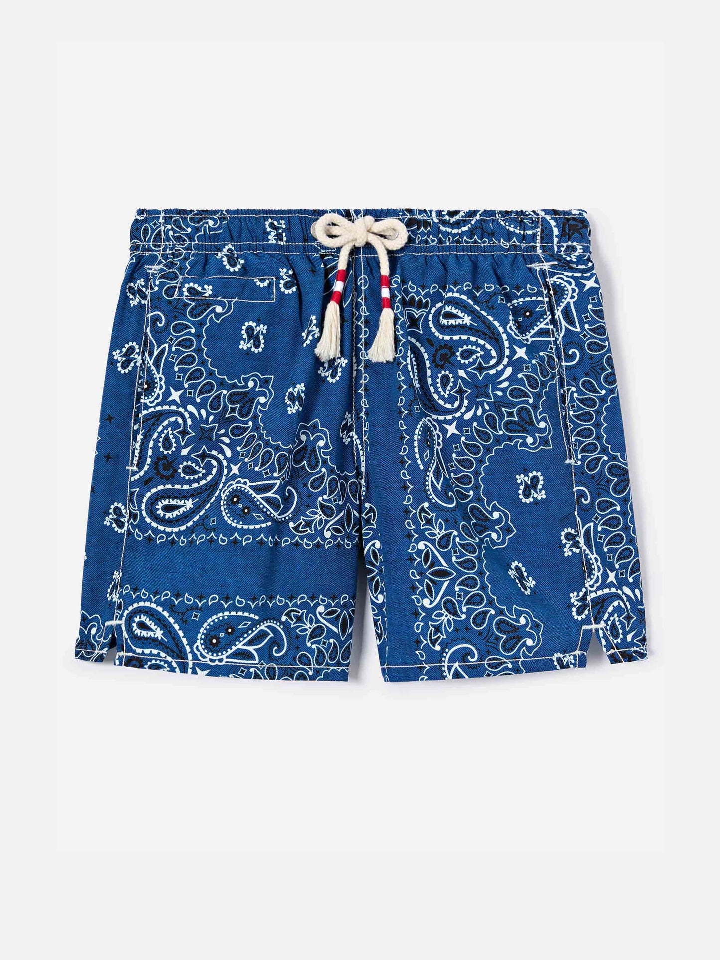 Costume Caprese Jr con stampa bandana blu navy