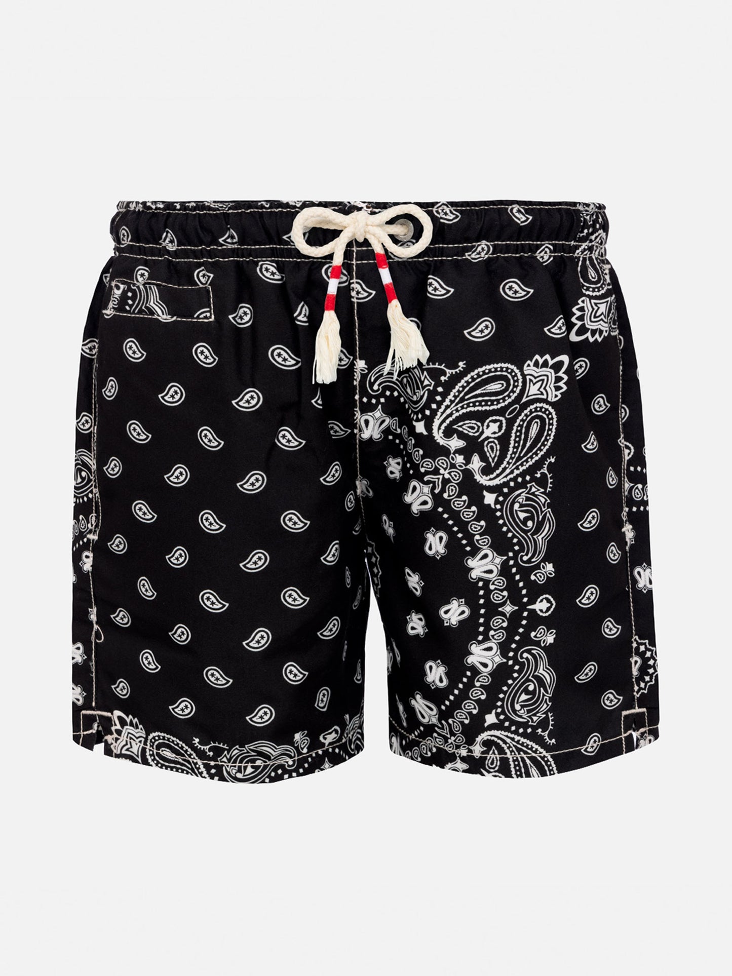 Mid-length swim-shorts Caprese Jr with bandanna print - MC2 Saint Barth