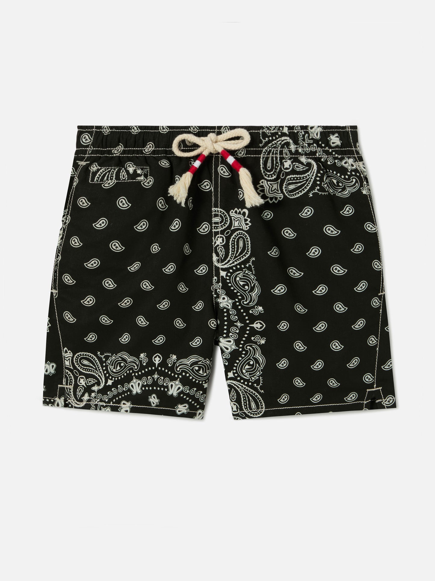 Short de bain Caprese Jr avec imprimé bandana noir 