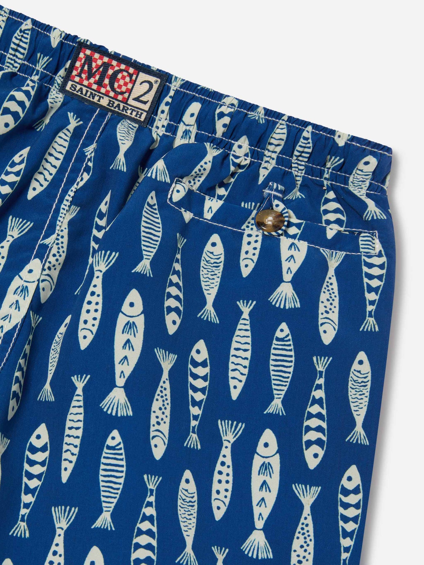Costume Caprese Jr con stampa sardine