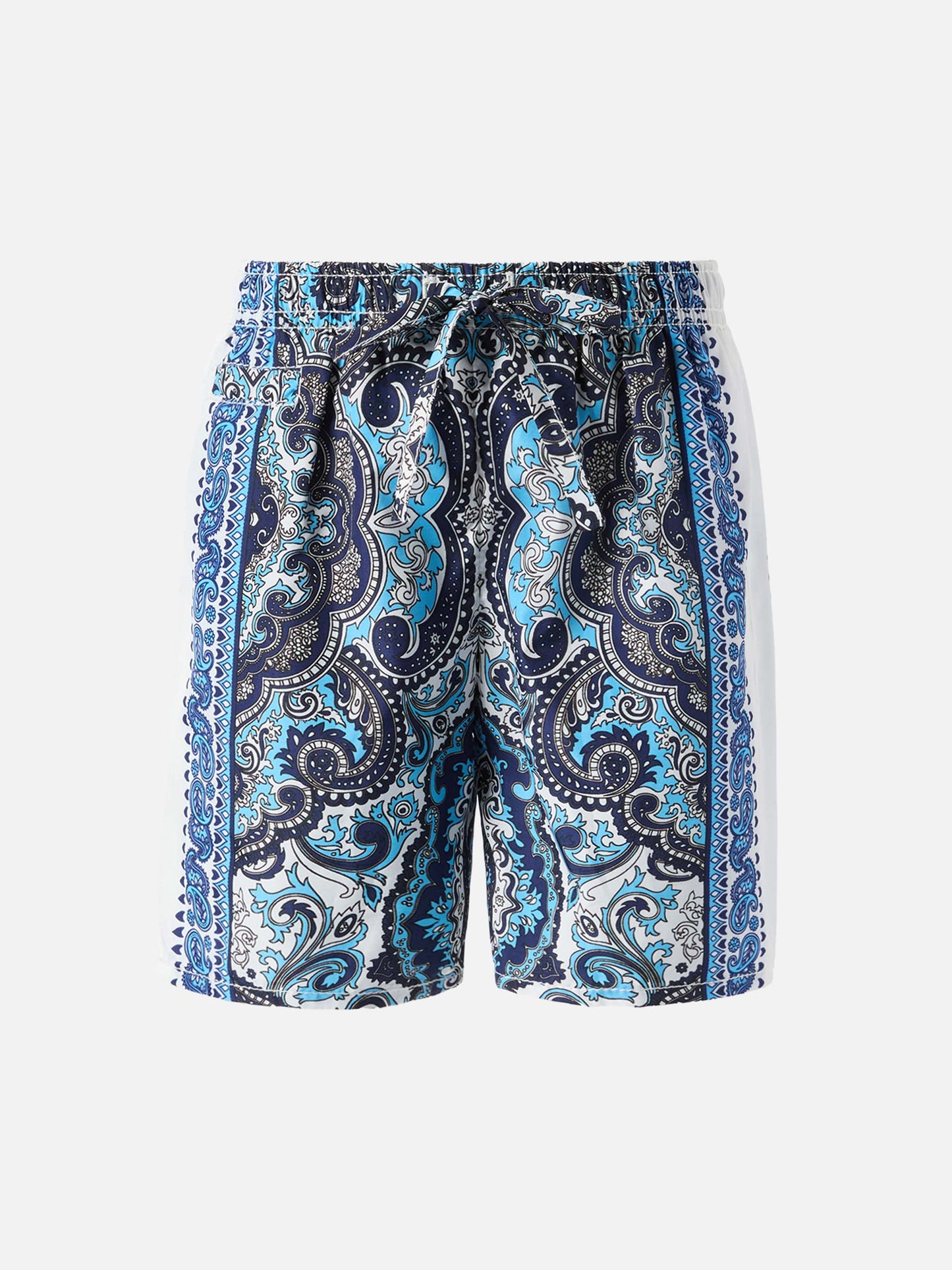 Mid-length swim-shorts Caprese Jr withgipsy print