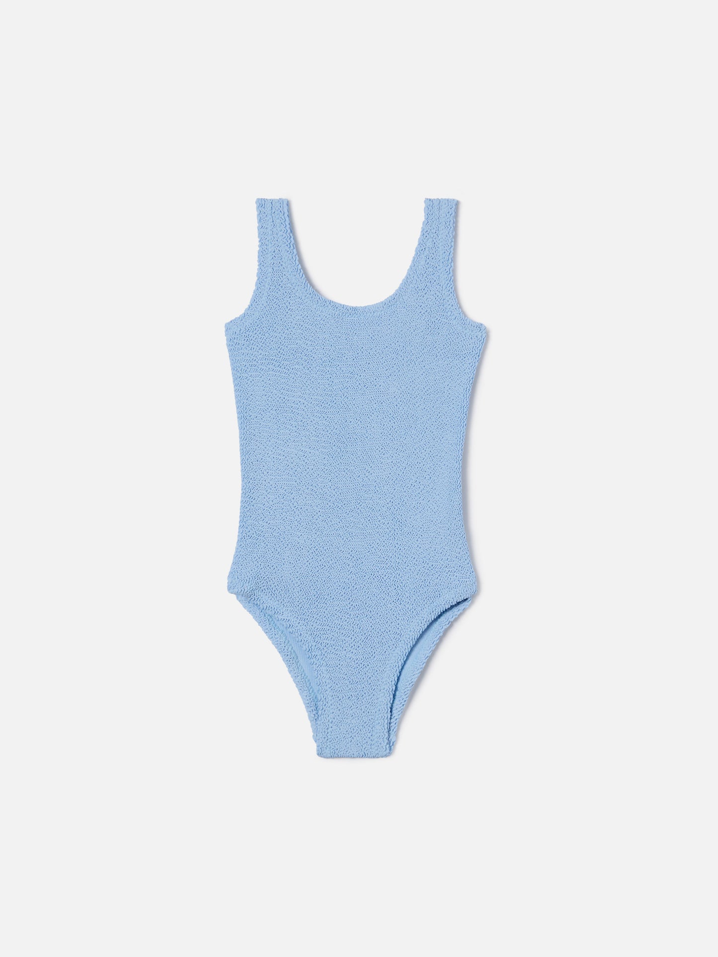Cara crinkle one-piece swimsuit in light blue