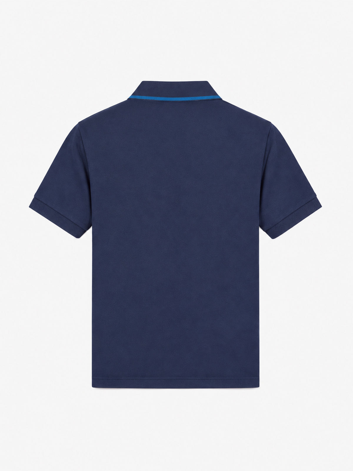 Polo de piqué de algodón azul para niño 